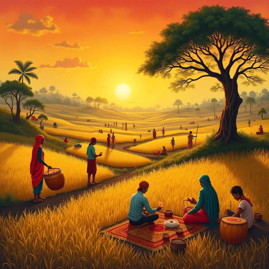 Celebrate Bengali New Year in Vibrant Rural Splendor