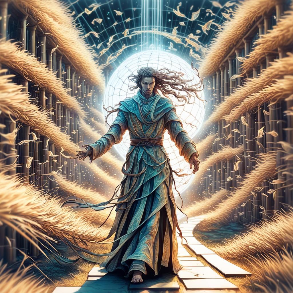 Magical Double Exposure Transformation in Multicolored Ink