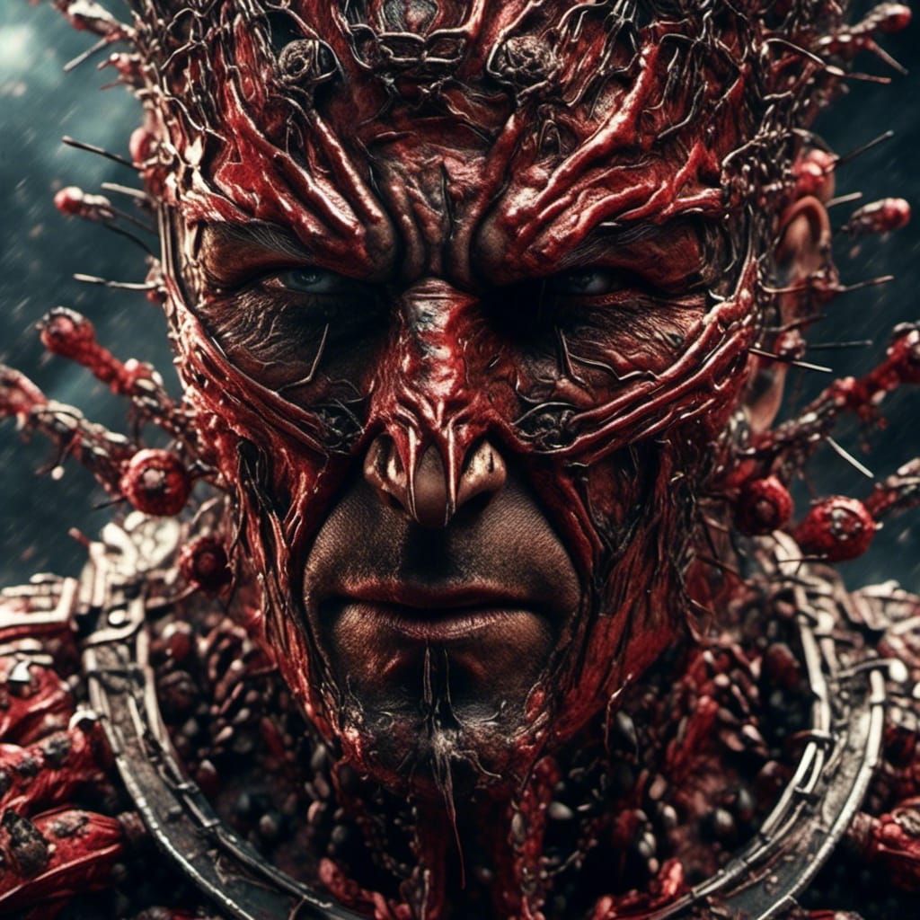 Scared Pro Fighter Nepheline in Hyperreal Detail