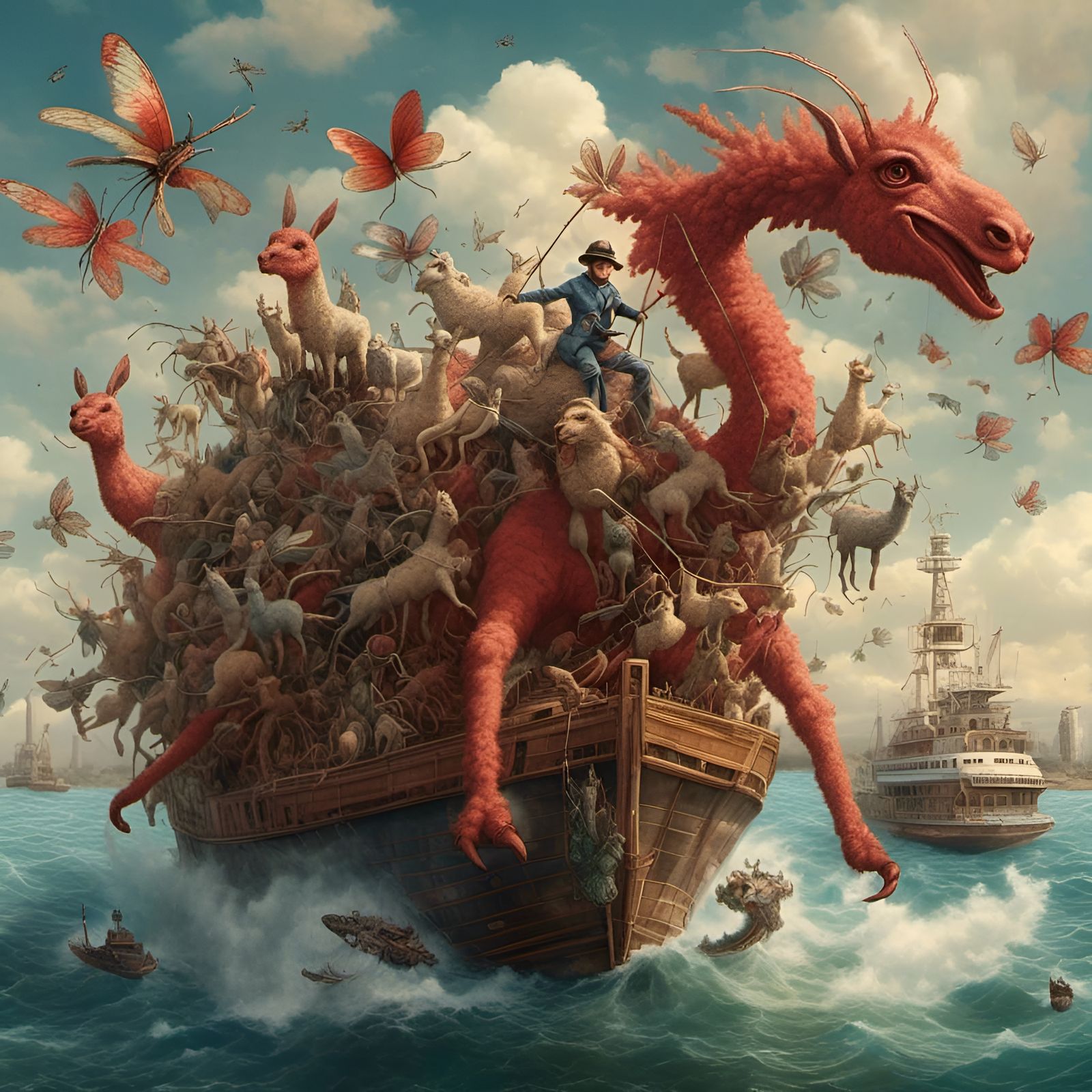 Aliens and Alpacas in Hyperreal Battle