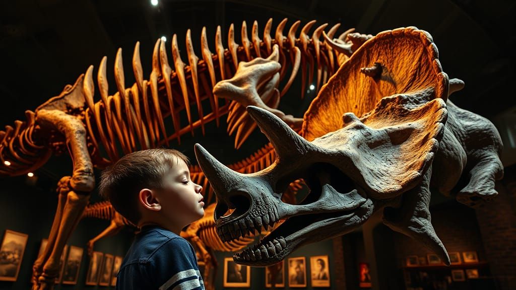 Surreal Nighttime Wonder at the Jurassic Biodome