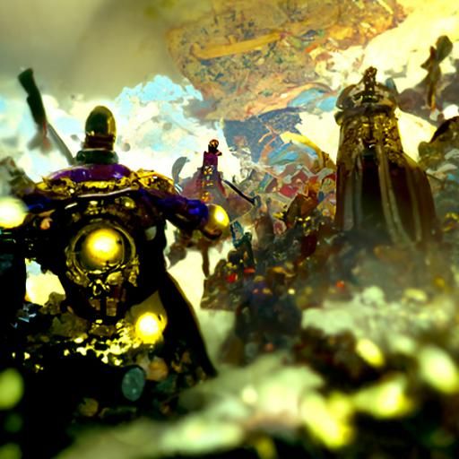 Emperor of Mankind and Adeptus Astartes Battle