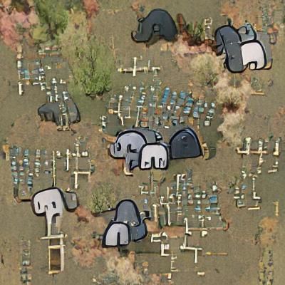 Solemn Image of an Elephant Graveyard