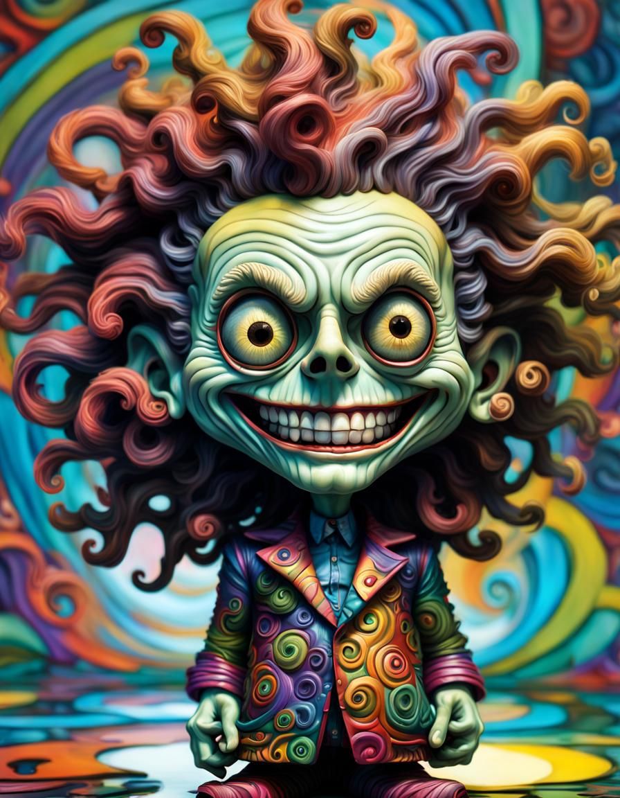 Psychedelic Bobblehead by Tim Burton and Ken Kelly