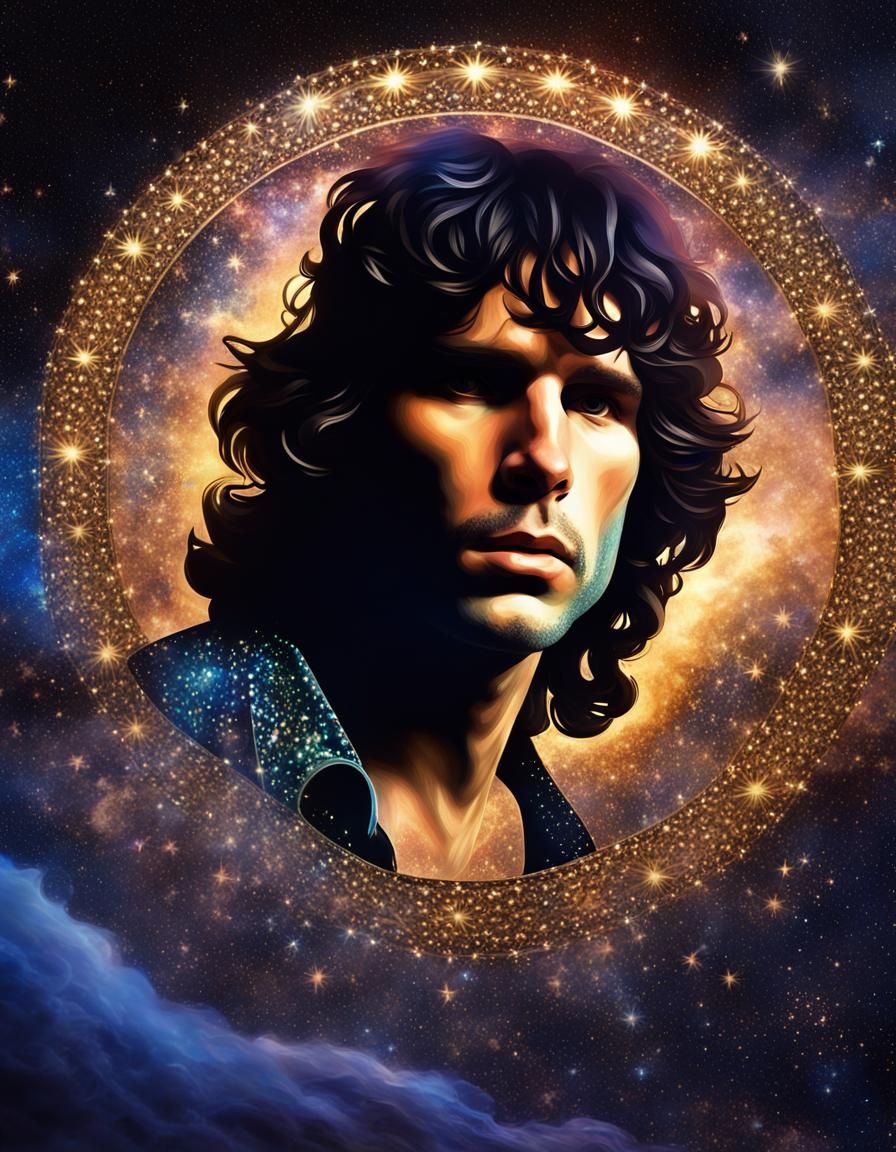 Man in Jeweled Stars with Prismatic Moonlight