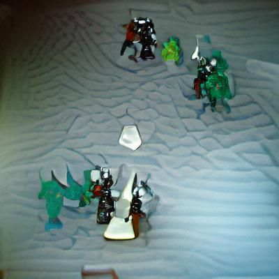 Knights Clash with Necromancer on Crystal Peak