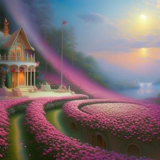 Rose Petal Bedroom in Ethereal Fantasy Style