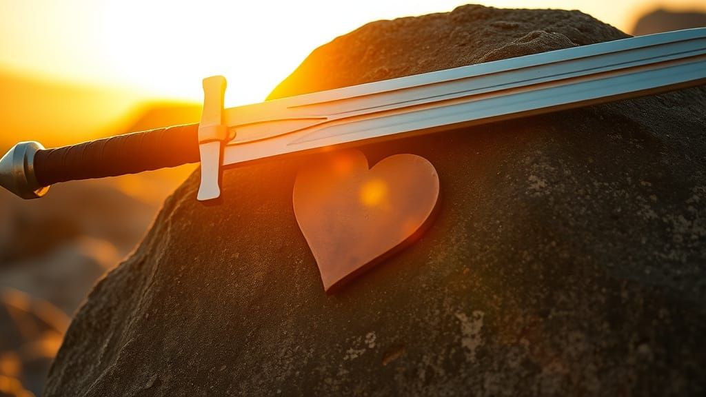 Gentle Warrior at Sunset