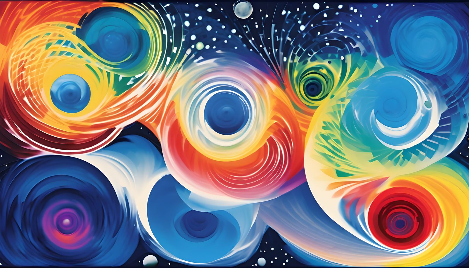 Vivid Cosmic Geysers in Interconnected Maelstroms