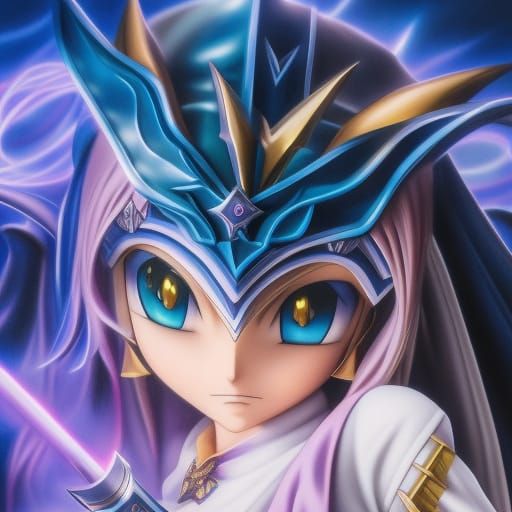 Dark Magician Girl in Anime Key Visual Style