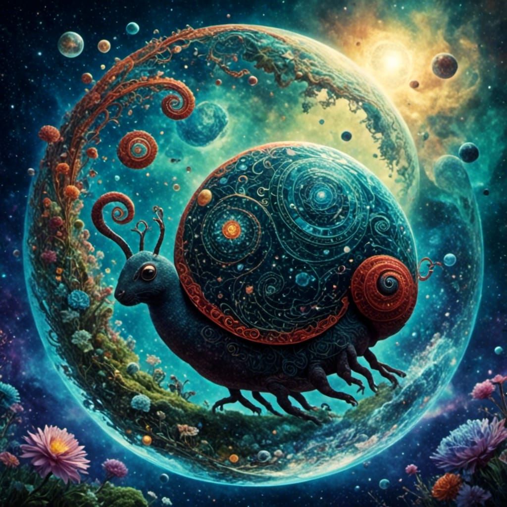 Holographic Mandala in Digital Art Style