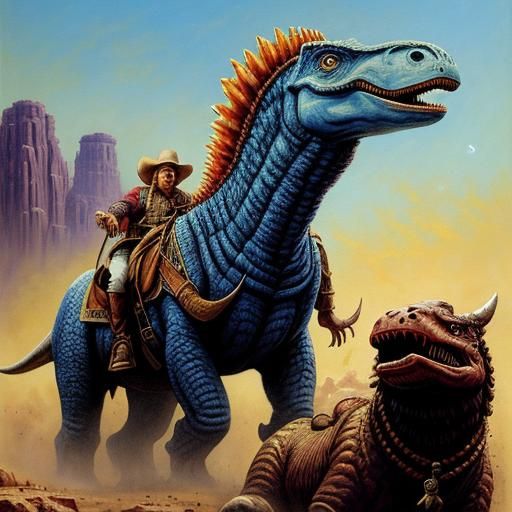 Blazing Saddles: A Space Opera with Dinosaurs