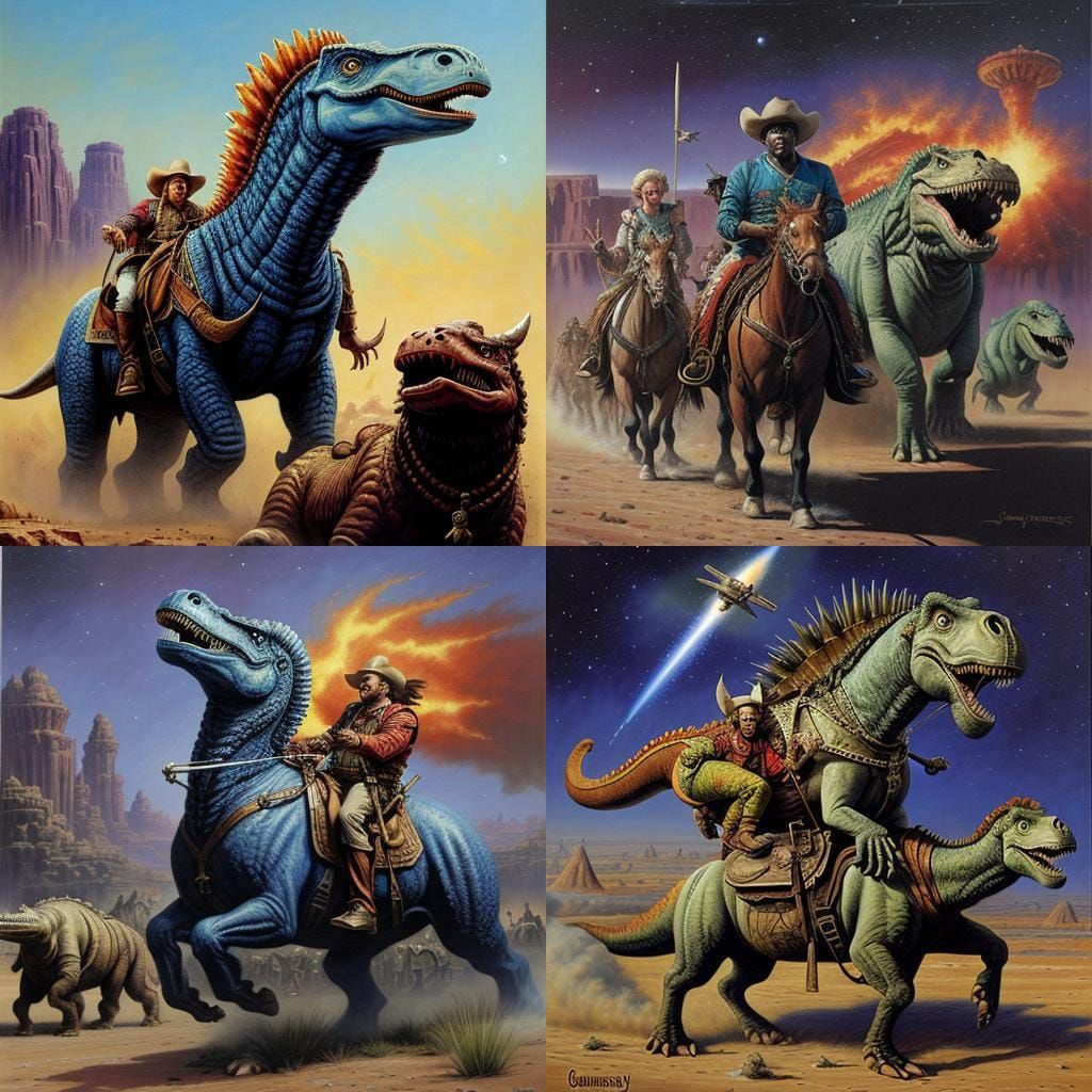 Blazing Saddles: A Space Opera with Dinosaurs