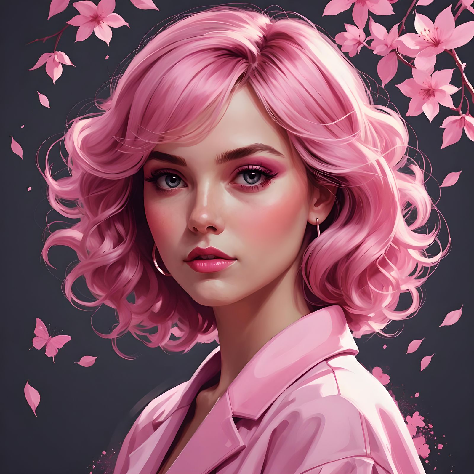 AI Generated Image: Pretty In Pink