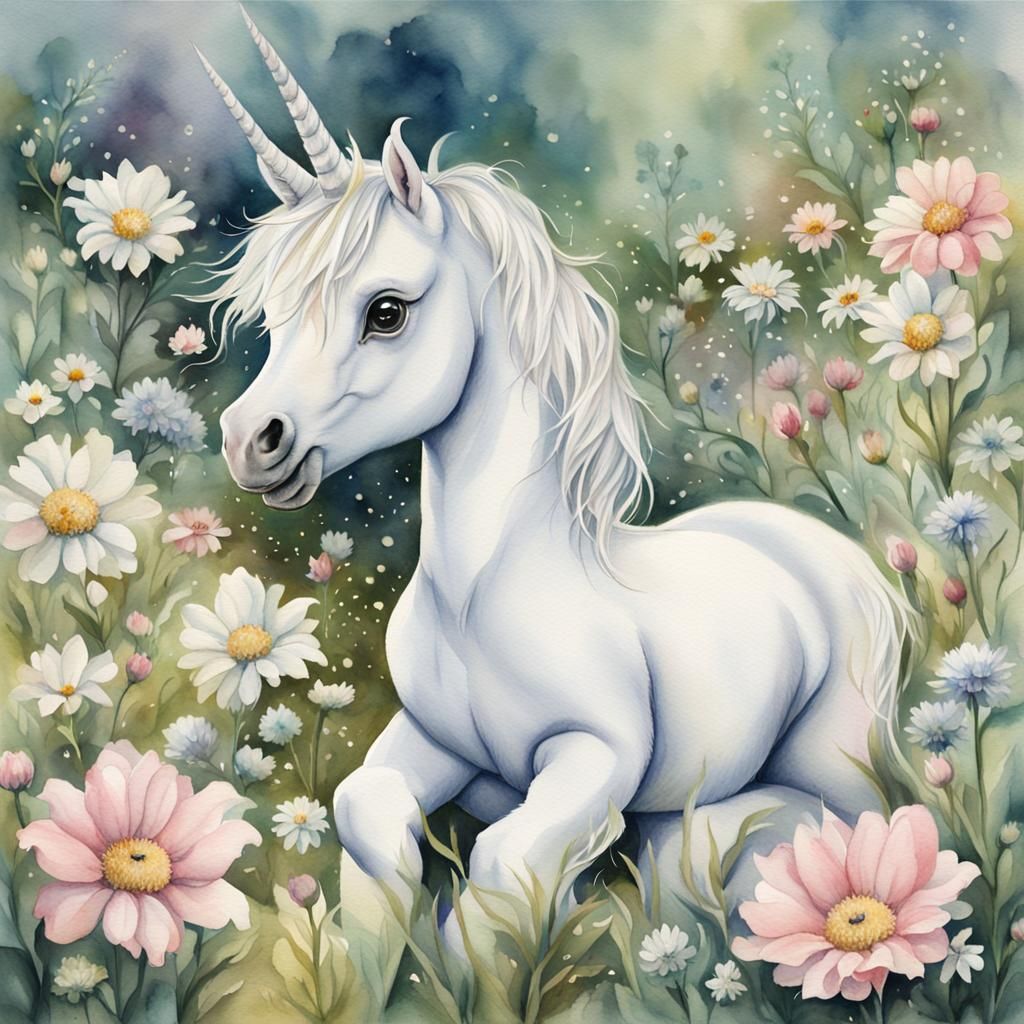 Baby Bicorn (two-horned unicorn)