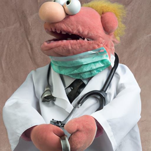 Muppet Doctor Character Illustration