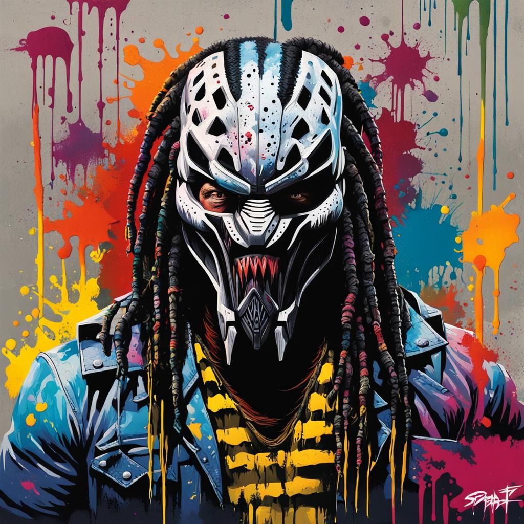 Bray Wyatt Predator Graffiti Art Fusion