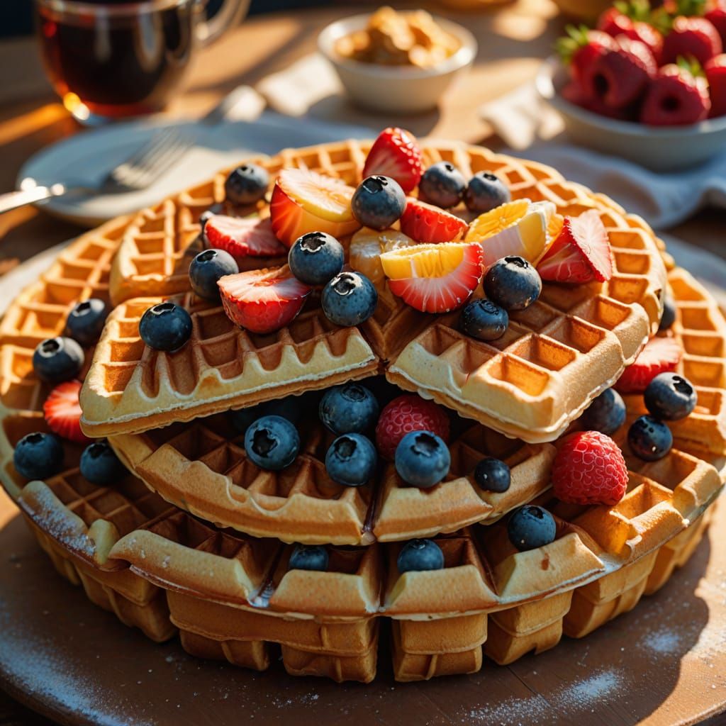 Belgian waffle basket