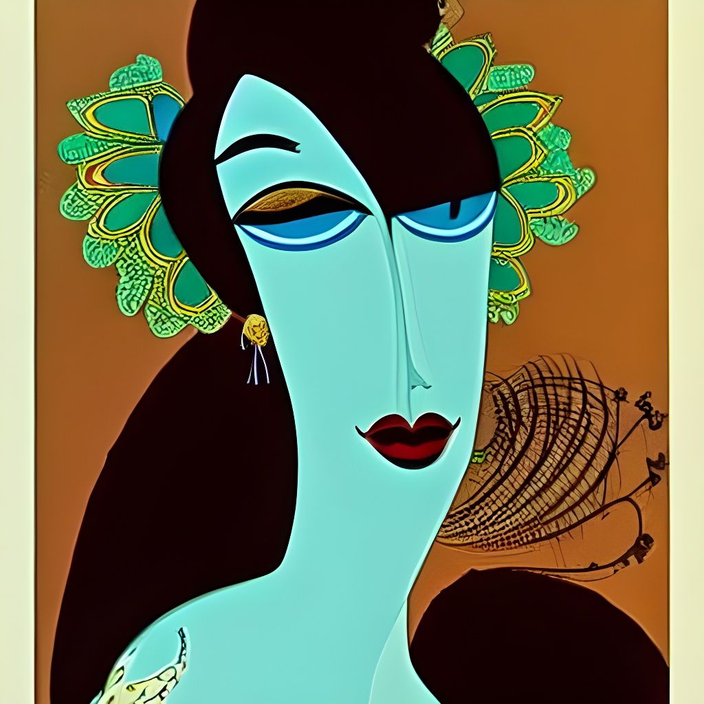 Beautifully Flawed Lady: Silhouette Animation Portrait