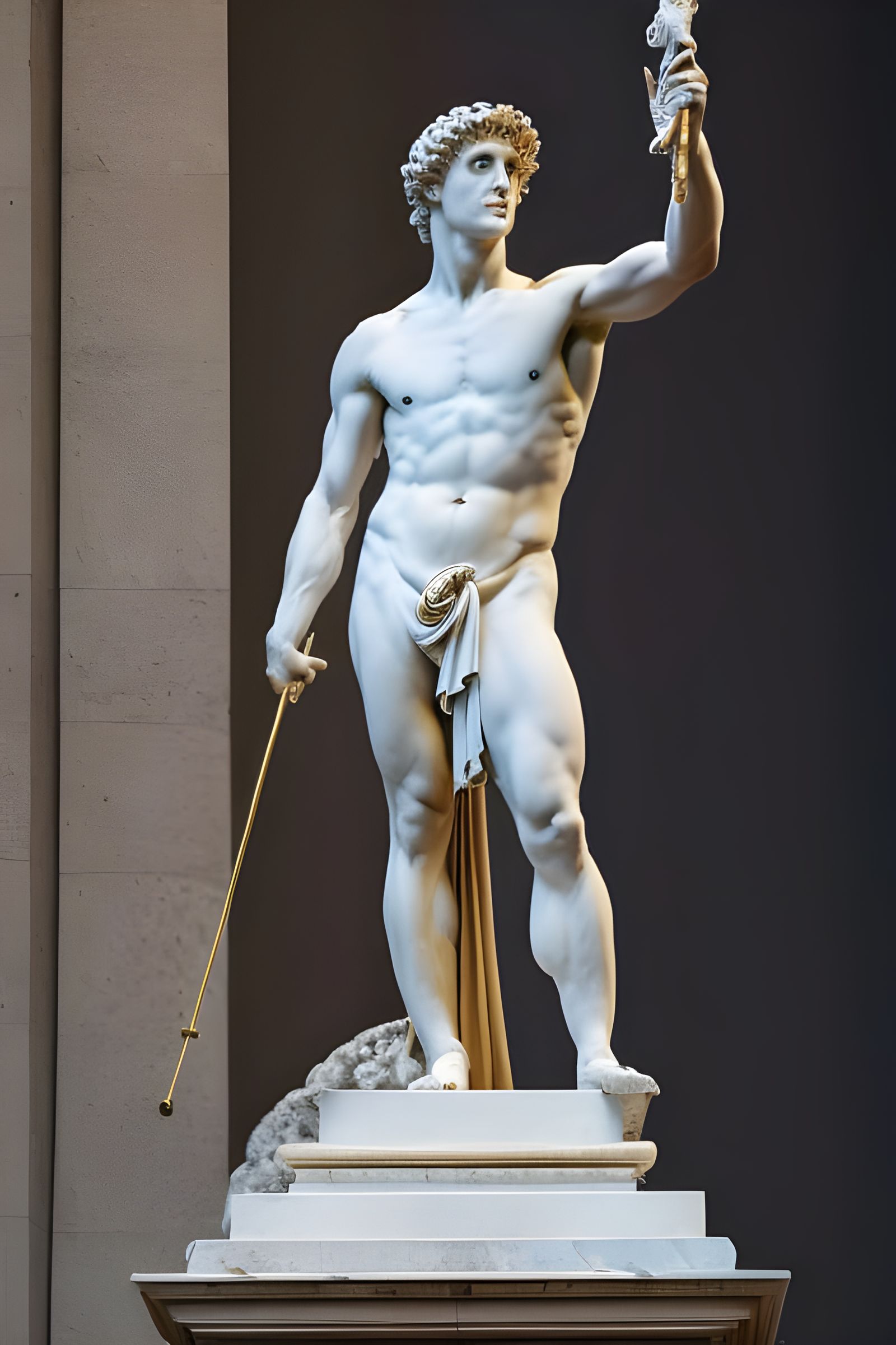 Marble Statue of Julius Caesar in Rome