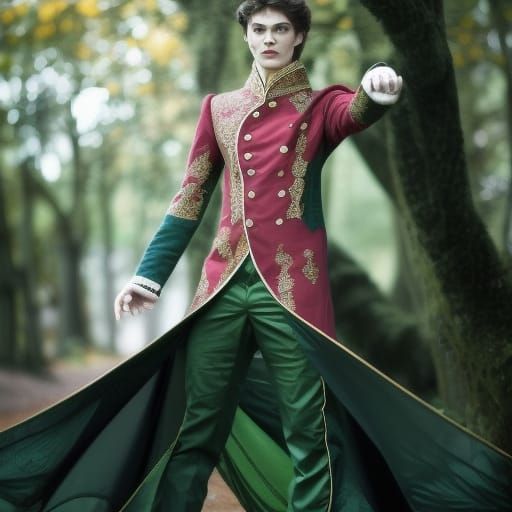 Lorien in Resplendent Crimson Suit