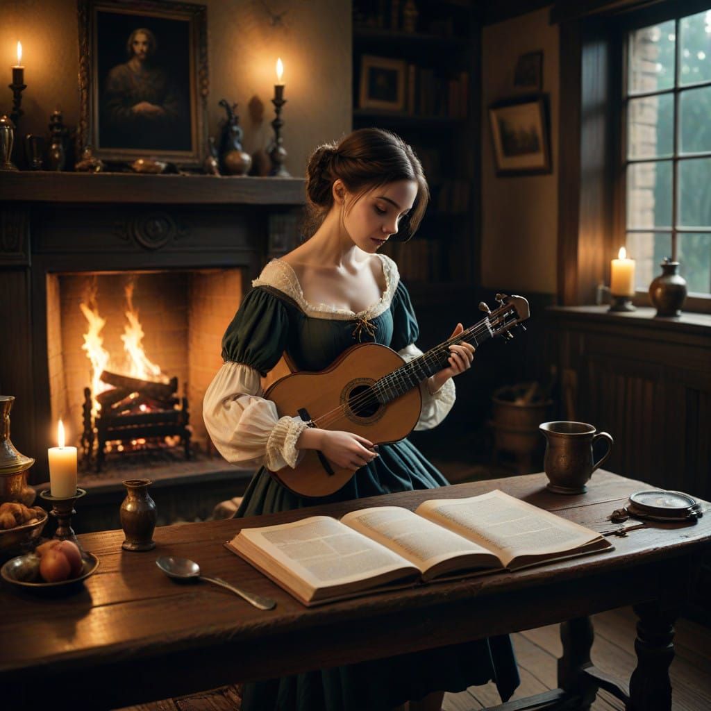 Regal Birdfolk Sings for Supper in a Warm Inn