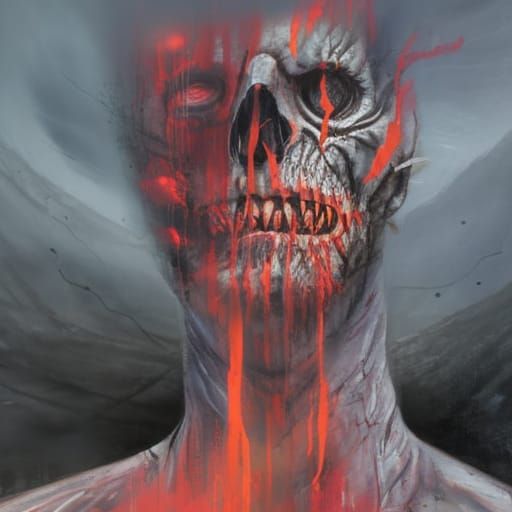 Biopunk Tiger Alien Portrait with Glitch Effects