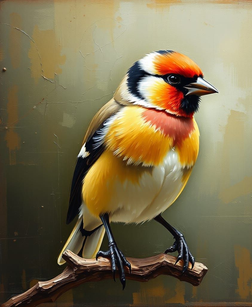 Goldfinch in the Style of Dutch Masters