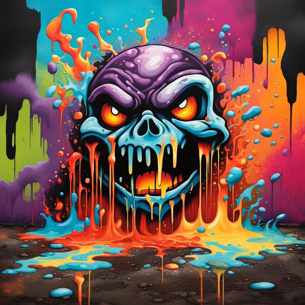 Colorful Graffiti Art: Something Wicked