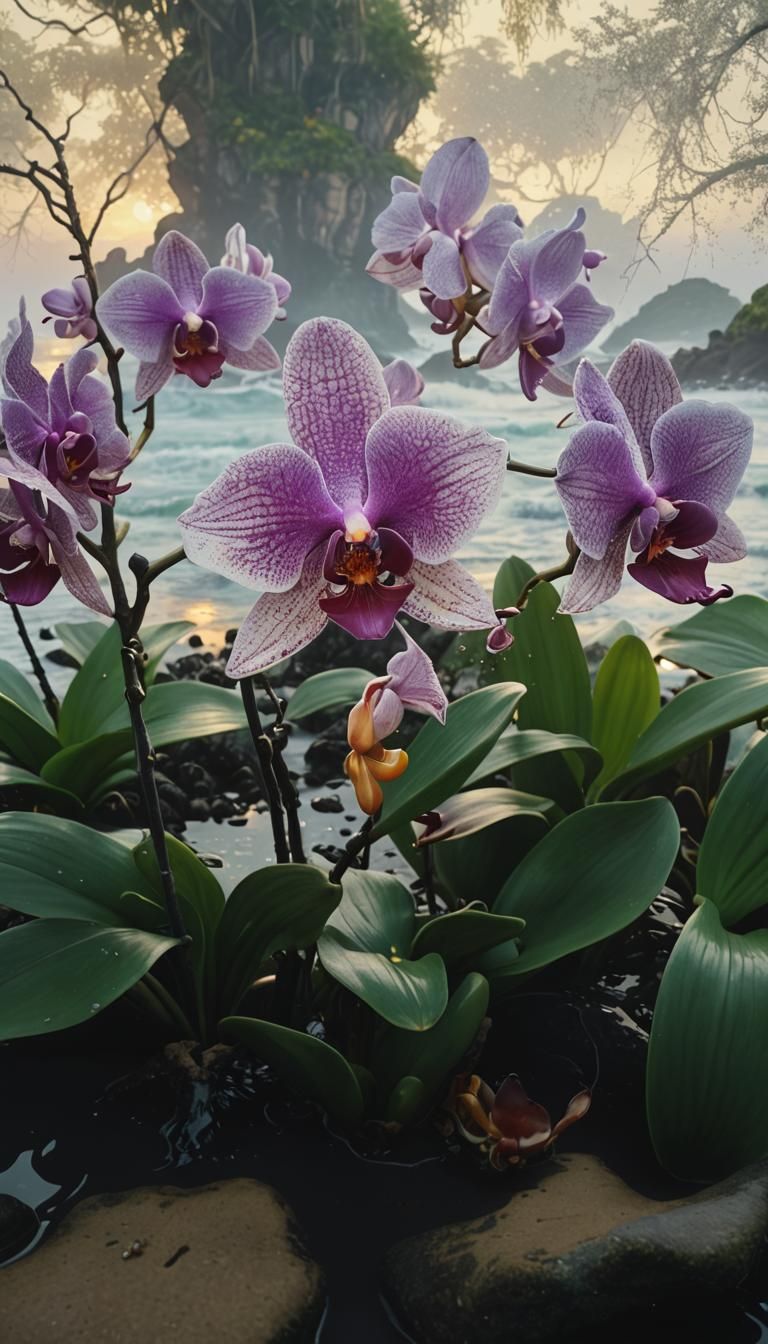 Black Orchid Meets the Dawn: Fantasy Concept Art