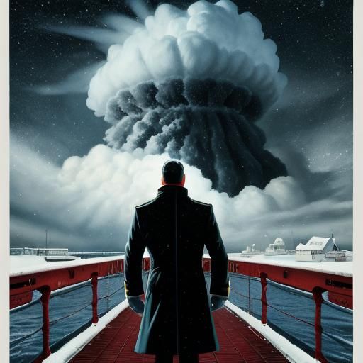 Ship Captain Amidst Nuclear Explosion and Winter Storm