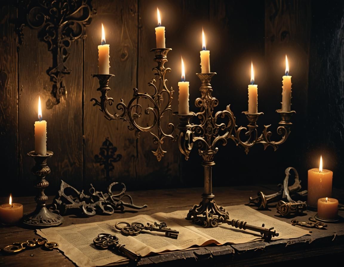 Eerie Key in Gothic Art Style