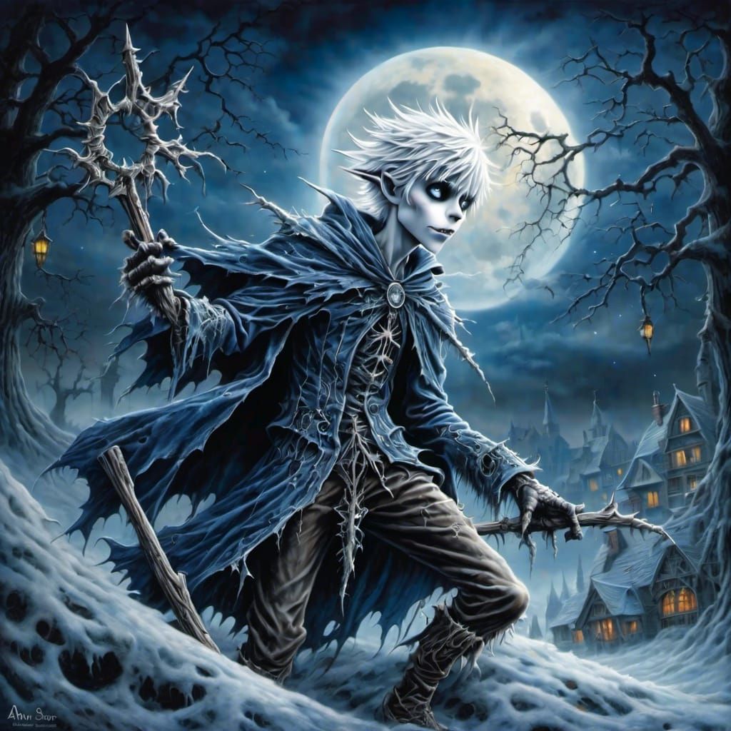Jack Frost's Mischief Under a Full Moon
