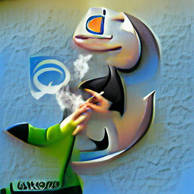 Dreamworks Logo Reimagined: Boy Smoking on the Moon