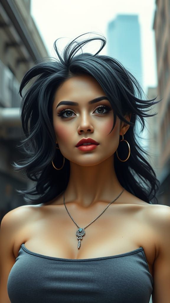 Cyberpunk Lady Reveals Hidden Secrets in LA Sewer