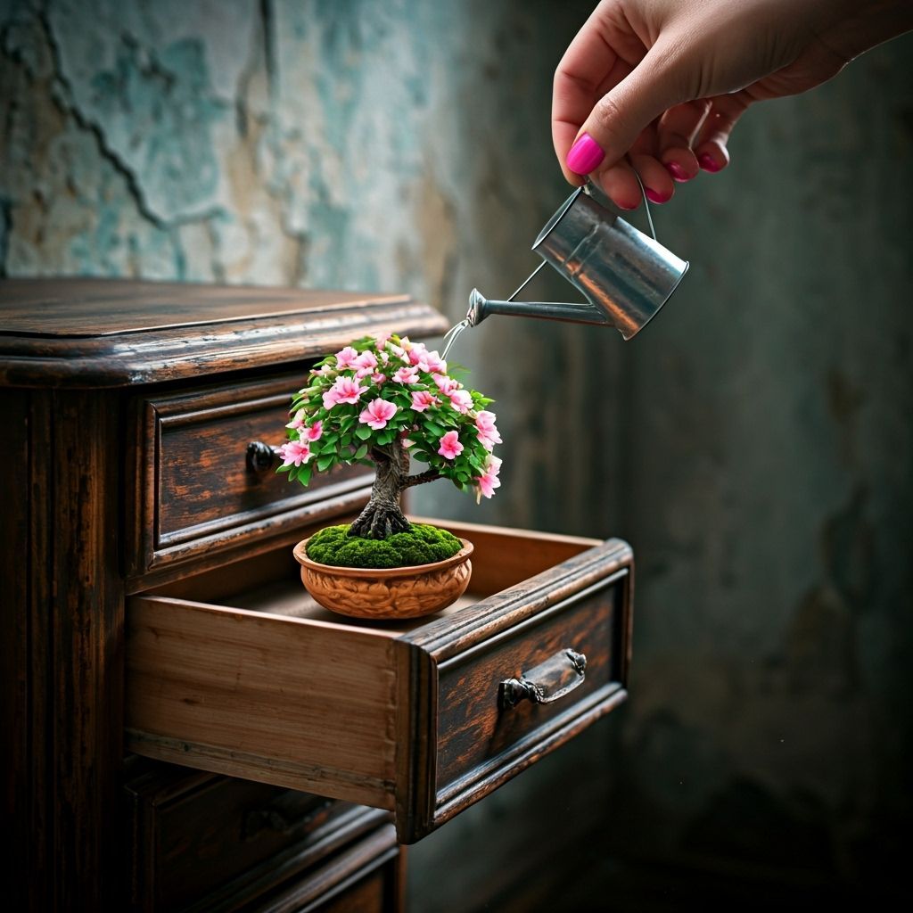 Bonsai in a drawer