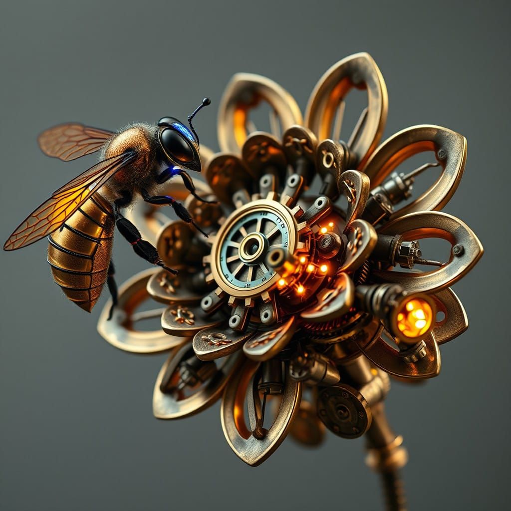 Gears and Optics Bloom in Industrial Sci-Fi