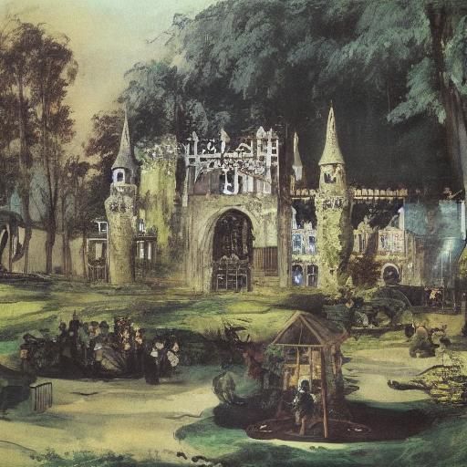 Cute Vampire Theme Park in Romantic Style