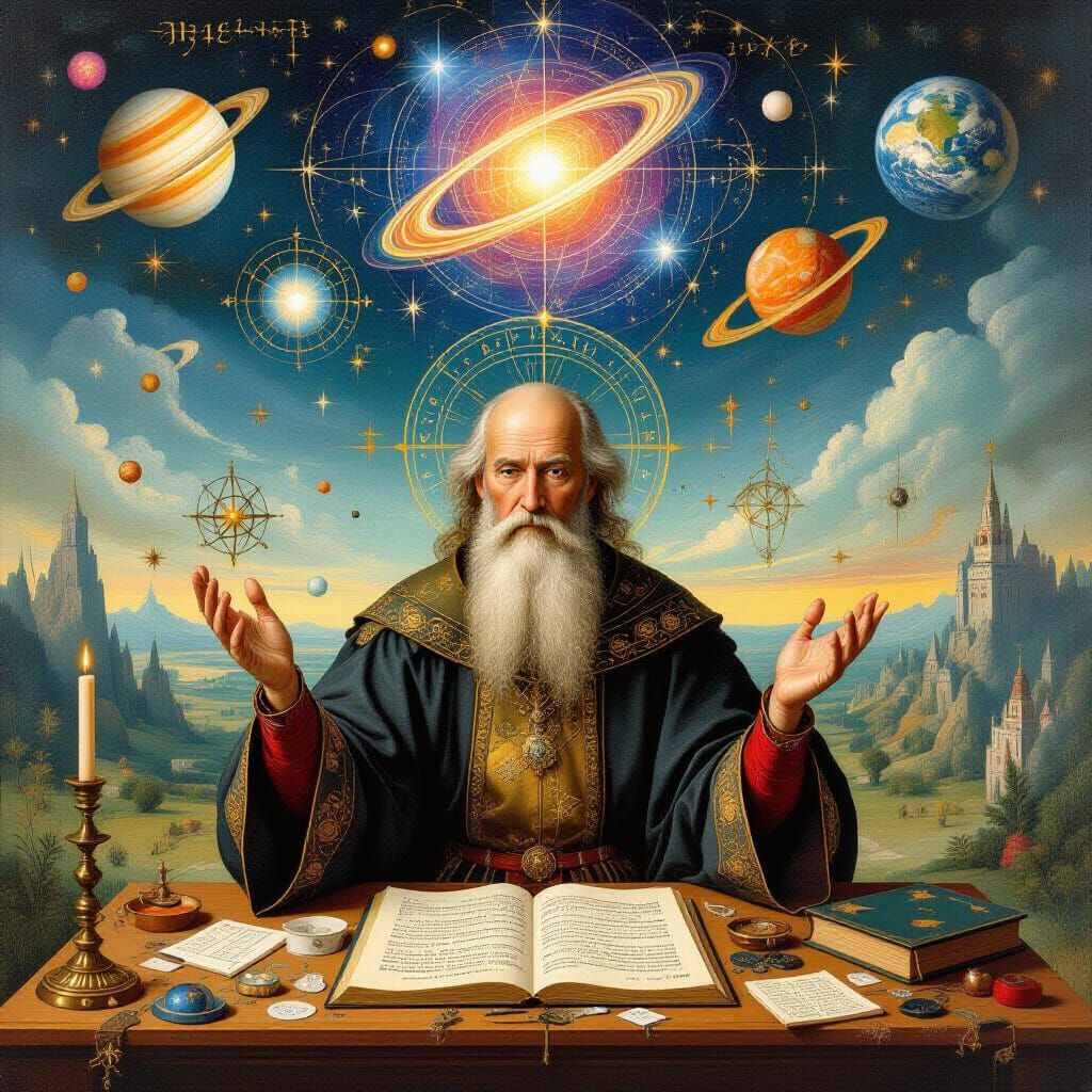 Mystic Mathematician in a Surreal Dreamlike World