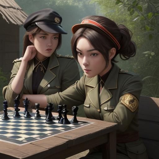Cargo Girls Play Chess in a Forbidden World