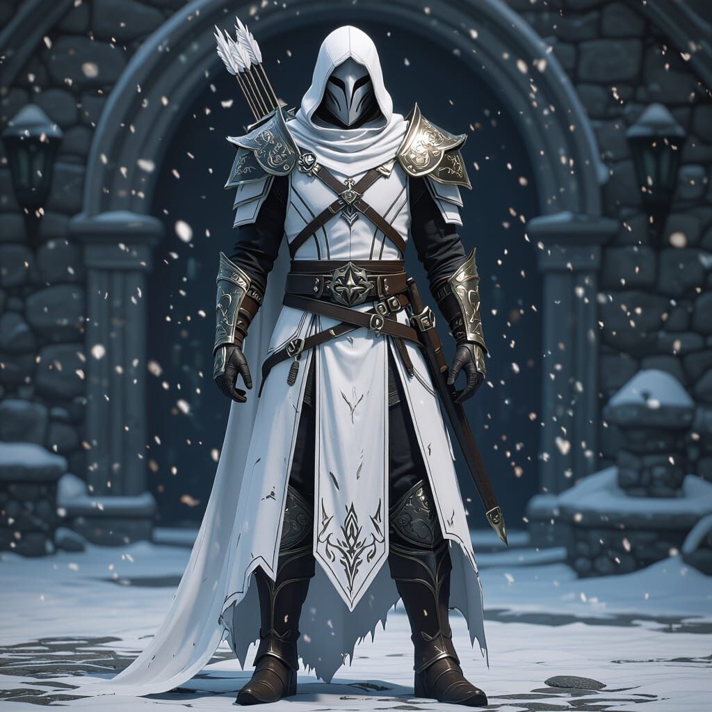 Jaune Arc as Nightingale in White Armor