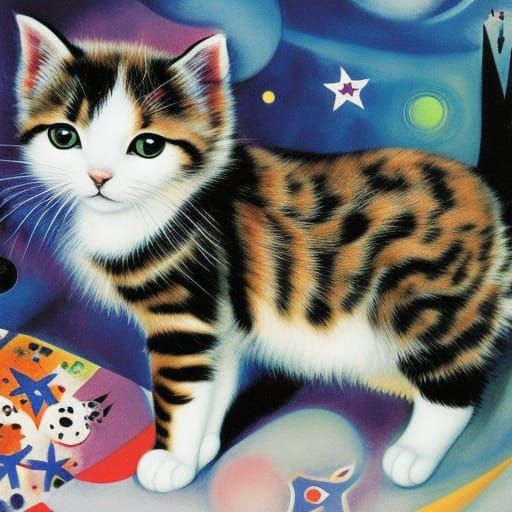 Domestic Cat as Dystopian Biopunk Art