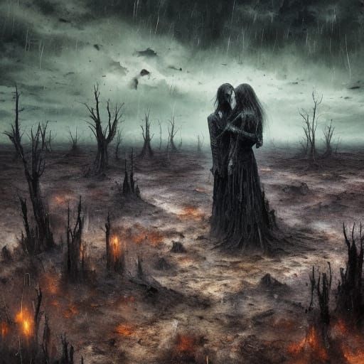 Surreal Dark Fantasy Landscape Painting