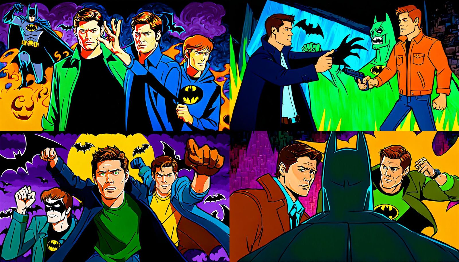 Supernatural Meets Scooby Doo: Batman's Acrylic Defeat