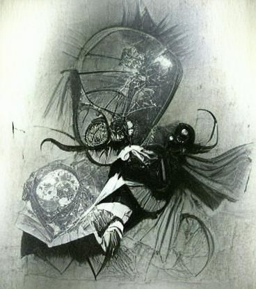 Magical Girl Transformation in Victorian Goth Comic Art