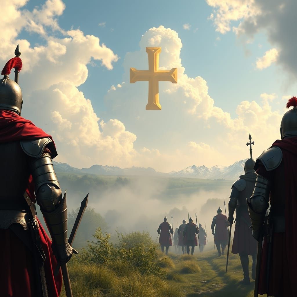 Crusaders Depart England: A Medieval Matte Painting