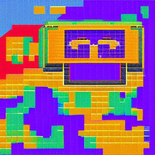 Pixel Art Sunrise Over Ocean in Vibrant 16-Bit Style