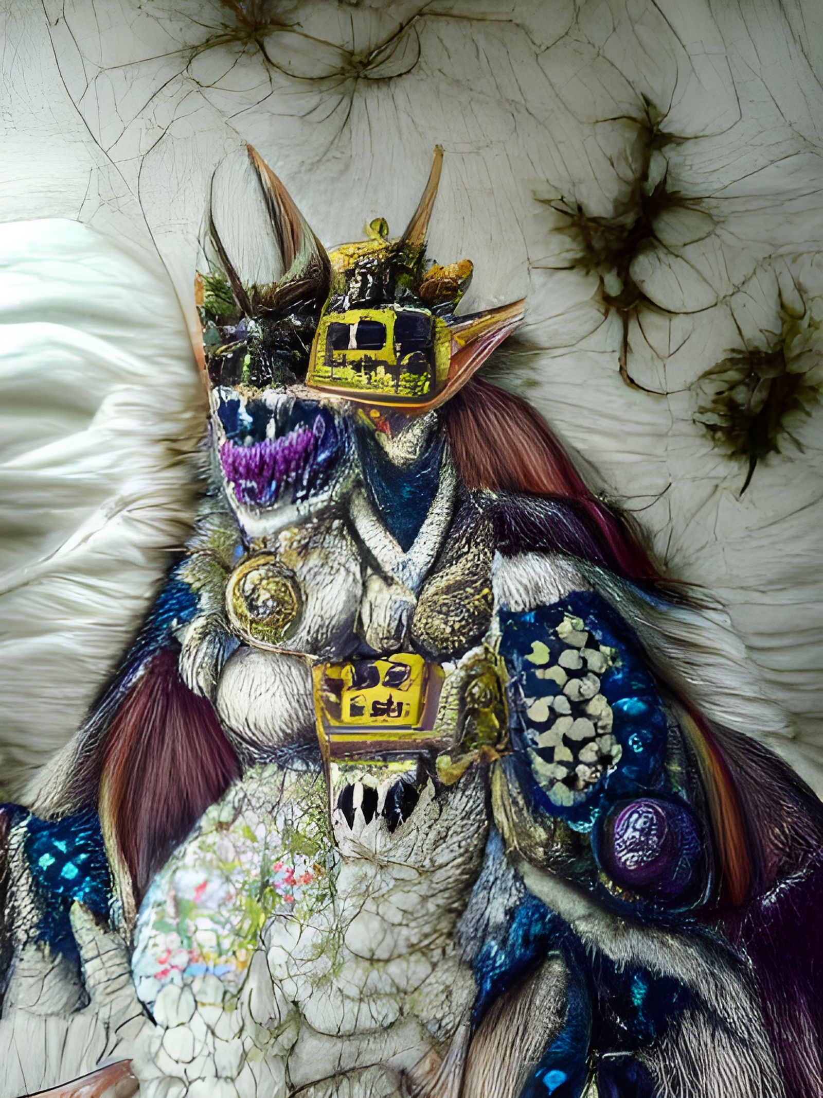 Hobgoblin Queen Portrait with Moth Crown