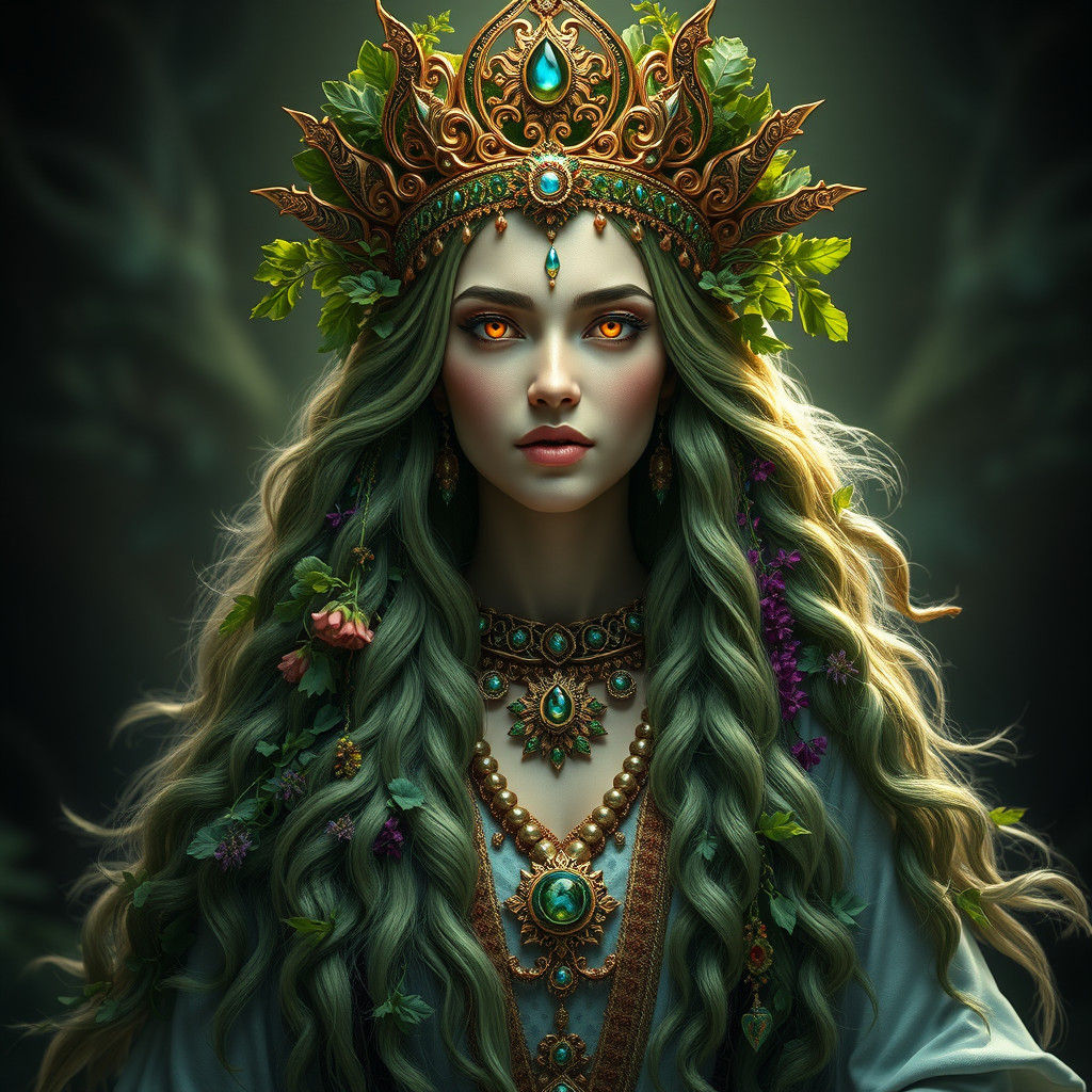 Iranian Health Goddess Haurvatat: Digital Matte Painting