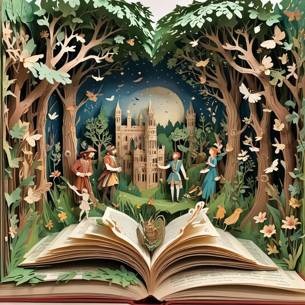 Midsummer Night's Dream 3D Pop-Up Book